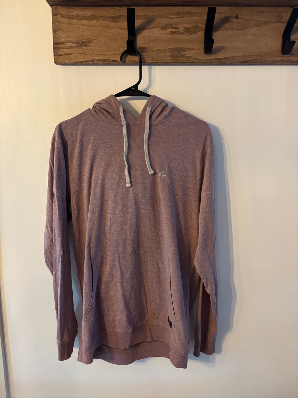 Quiksilver Men’s Dusty Rose Hooded Long-Sleeve Pullover